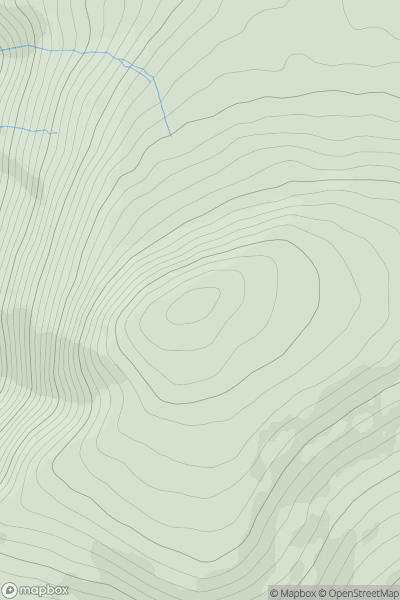 Thumbnail image for Cronk ny Arrey Laa [Isle of Man] [SC224746] showing contour plot for surrounding peak